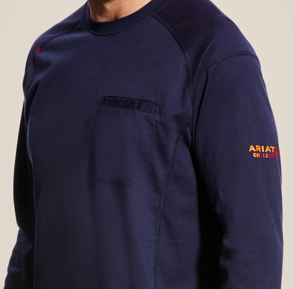 10022327-ARIAT AIR CREW FR SHIRT