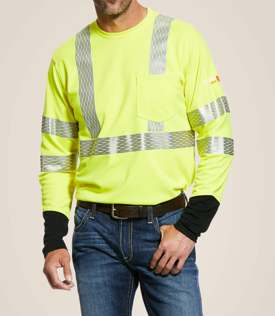 10025432-ARIAT HI-VIZ FR SHIRT