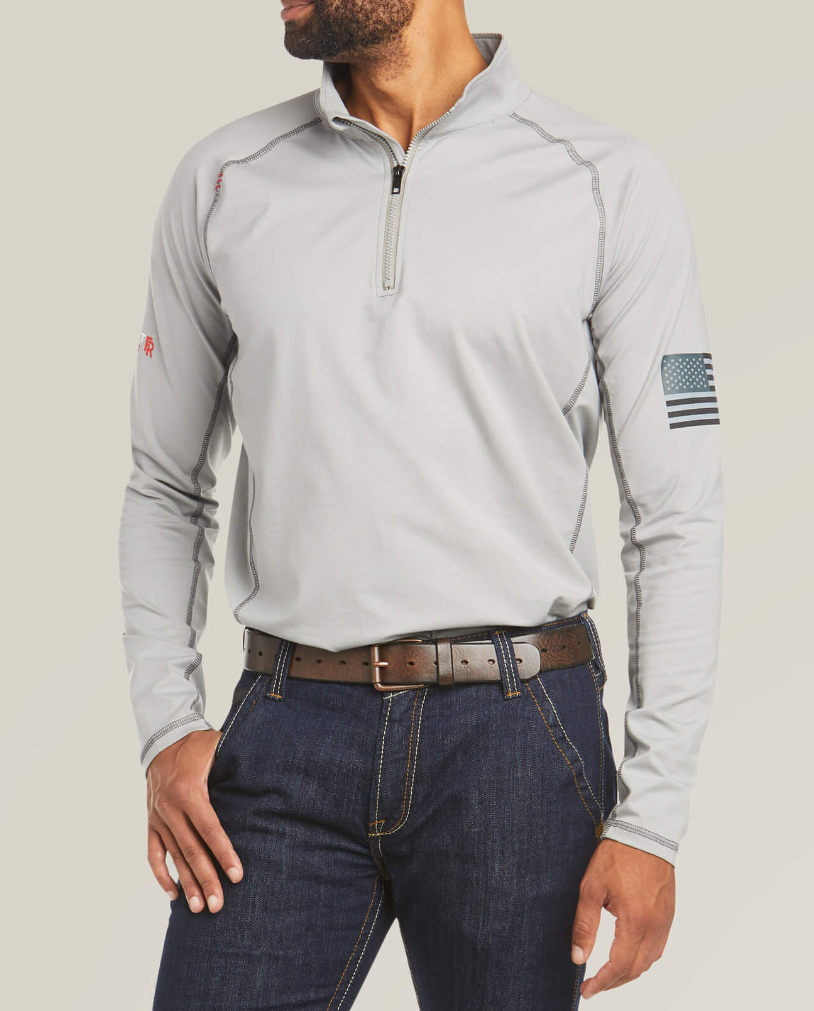 10035420-ARIAT COMBAT 1/4 ZIP FR SHIRT