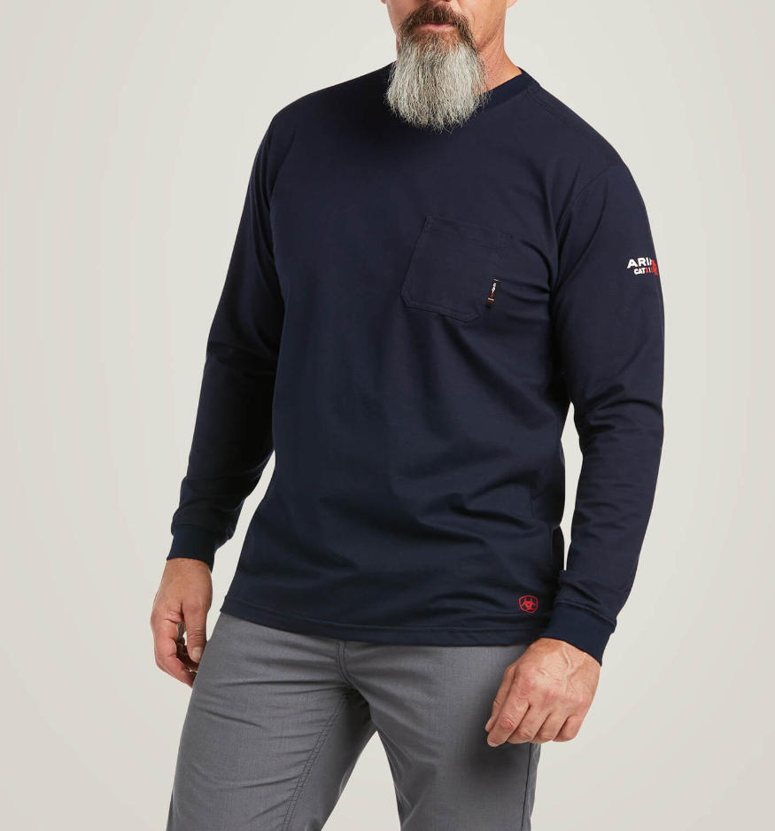 10039294-MNS FR Ariat Logo Shirt