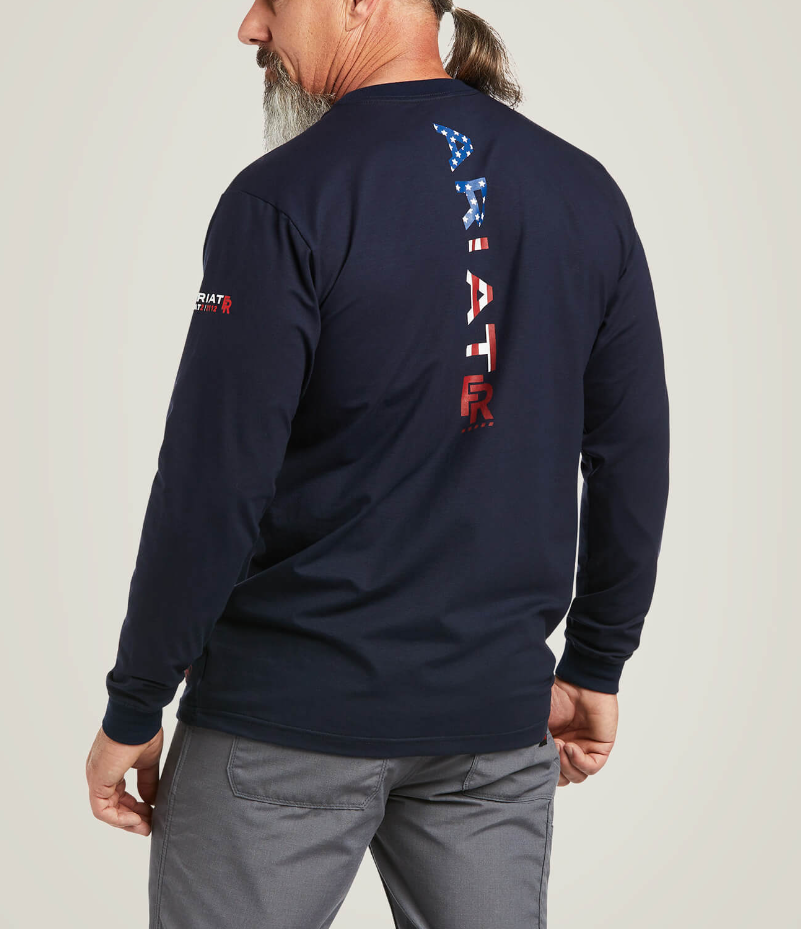 10039294-MNS FR Ariat Logo Shirt