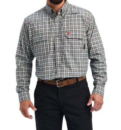 10039461-ARIAT FEATHER LIGHT PLAID FR SHIRT