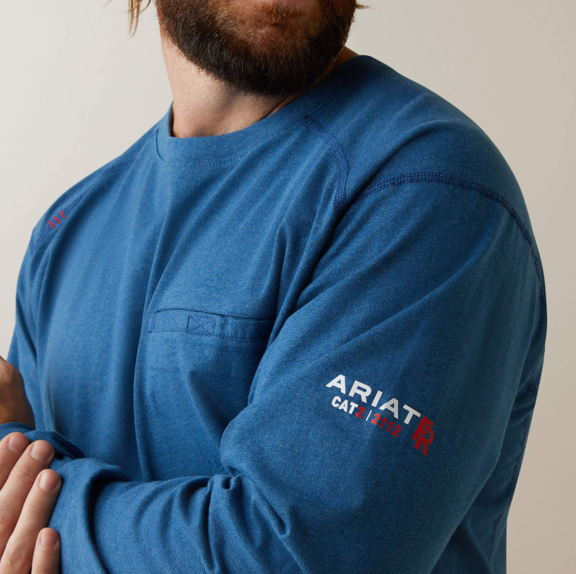 10043469-ARIAT AIR CREW FR SHIRT