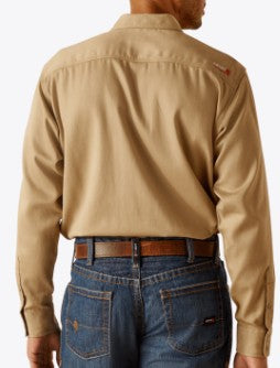 10048445-FR SNAP WORK SHIRT KHAKI