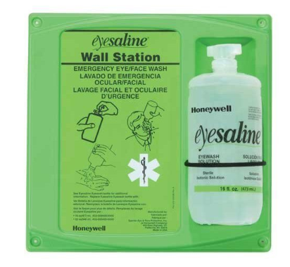 16OZ SINGLE SALINE EYEWASH WALL STATION