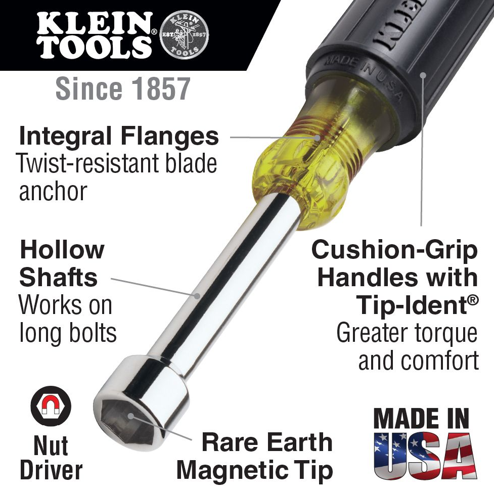 631-7PC 3" SHAFT MAGNETIC NUT DRIVER SET