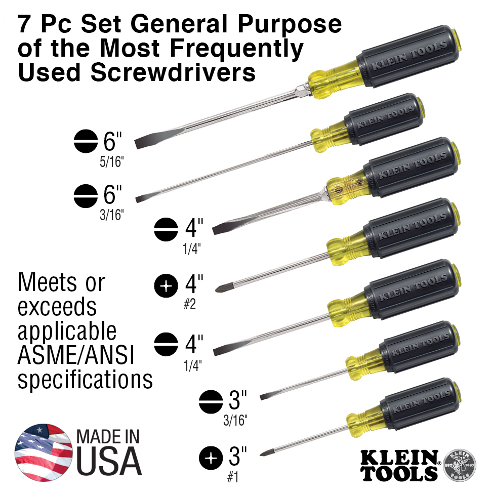 85076-7PC SCREWDRIVER SET