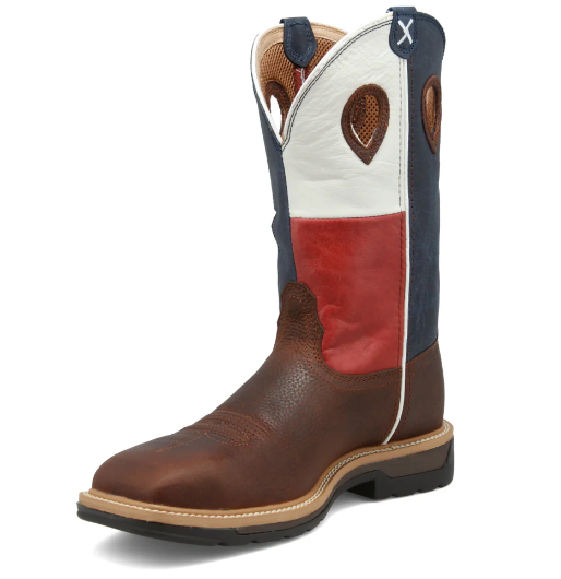 MLCS007-TEXAS FLAG WORK BOOT