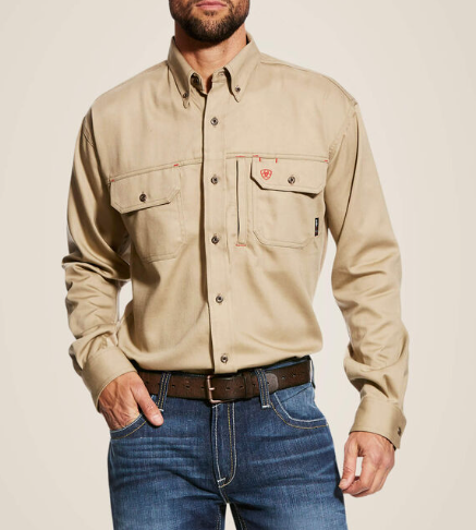 10025402-FR SOLID VENT WORK SHIRT