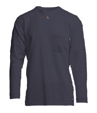 FRT-USHLSP6NY-NAVY FR POCKET WORK SHIRT