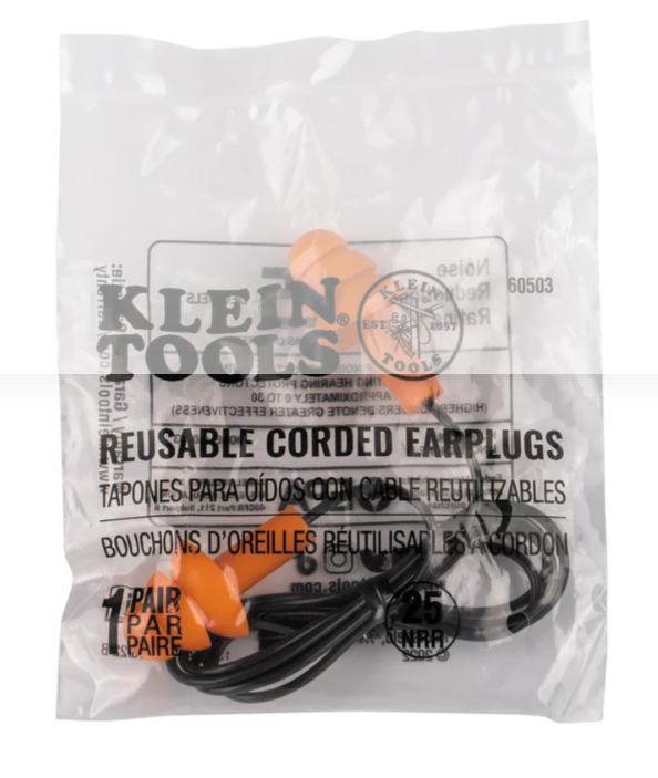 6050350-CORDED EARPLUGS-50 PAIR