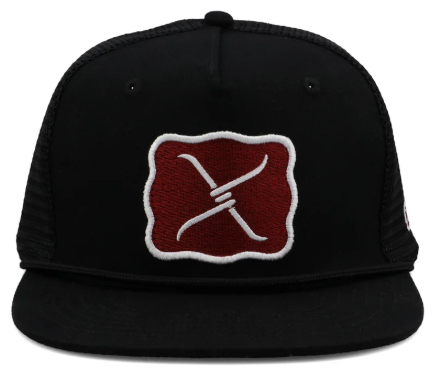 TWISTED X CAP BUCKLE BLK CAP003