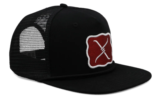 TWISTED X CAP BUCKLE BLK CAP003