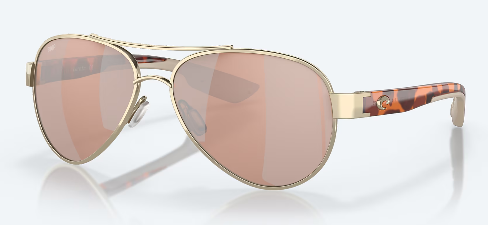 06S4006- LORETO 64 ROSE W/ COPPER SILVER MIRROR