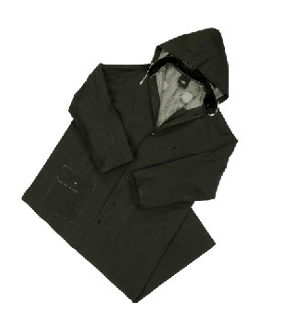 RAINCOAT BLACK PIP 4160FR