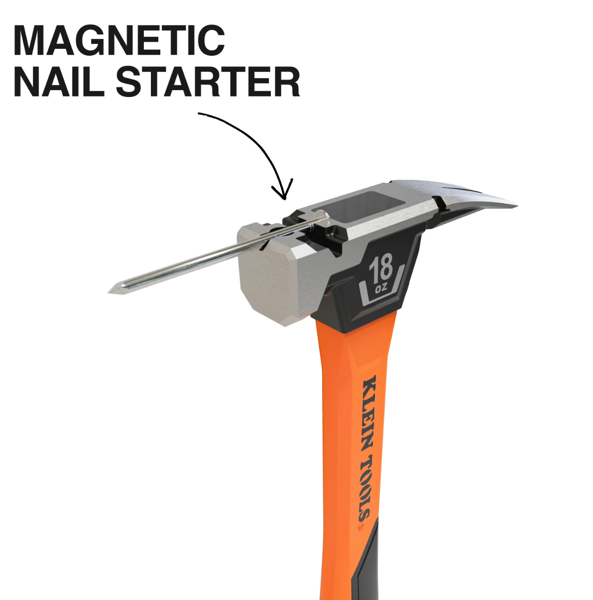 H80918 Smooth Face Fiberglass Hammer, 18-Ounce