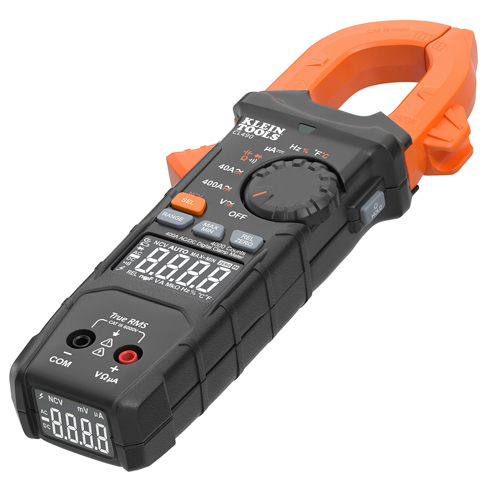 CL490 400A AC/DC Dual-Display Auto-Ranging Digital Clamp Meter