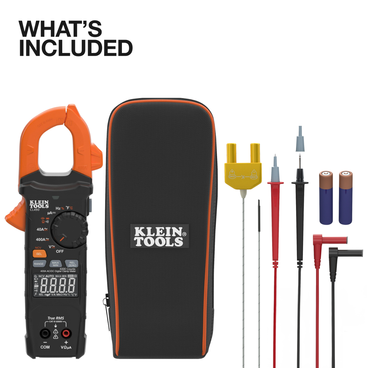 CL490 400A AC/DC Dual-Display Auto-Ranging Digital Clamp Meter