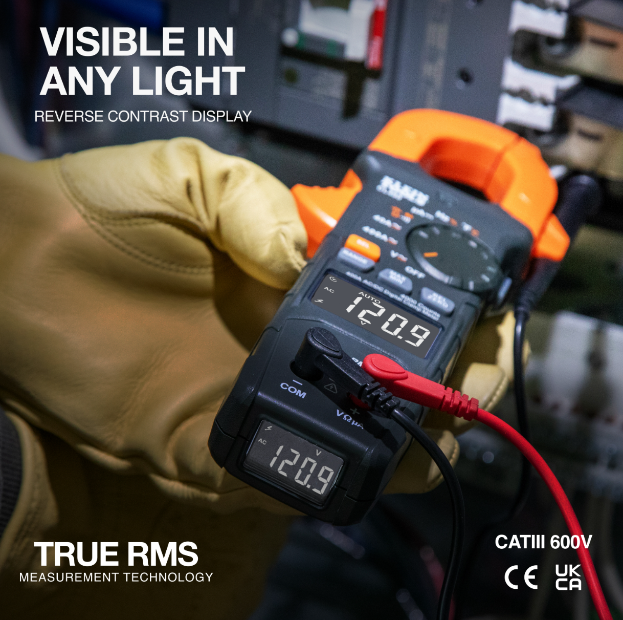 CL490 400A AC/DC Dual-Display Auto-Ranging Digital Clamp Meter