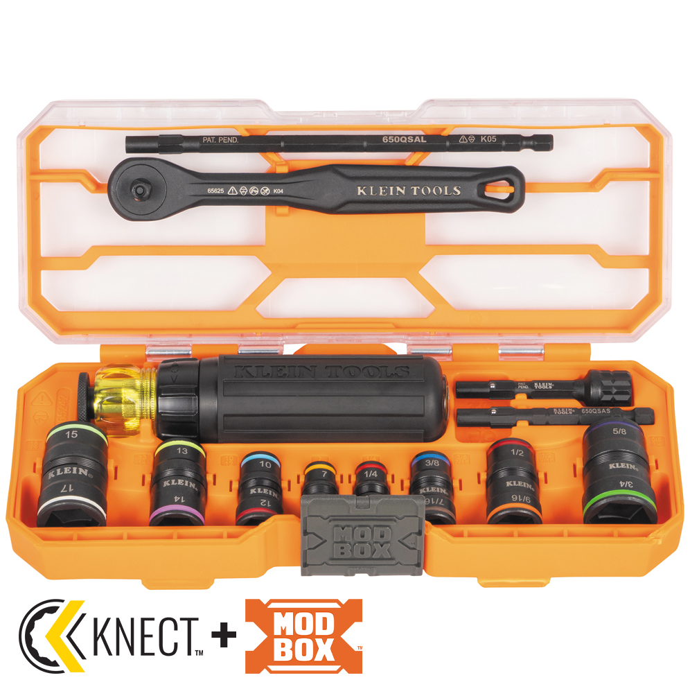 65242 Flip-16 KNECT™ Ratcheting Impact Flip Socket Screwdriver Set