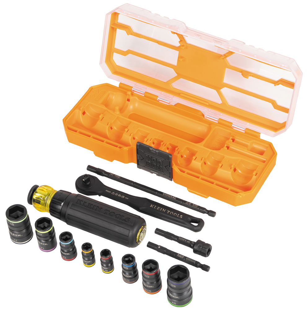 65242 Flip-16 KNECT™ Ratcheting Impact Flip Socket Screwdriver Set