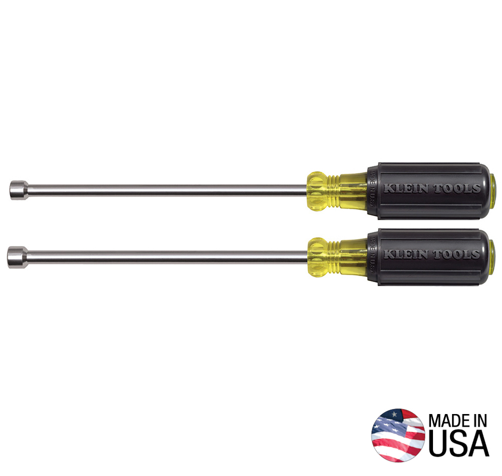 646M Nut Driver Set, Magnetic Nut Drivers, 6-Inch Shafts, 2-Piece