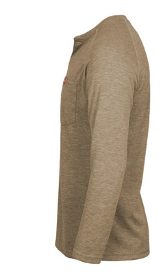 FRT-RHP FR Raglan Sleeve Henley T-Shirt | 6oz. Inherent Knit