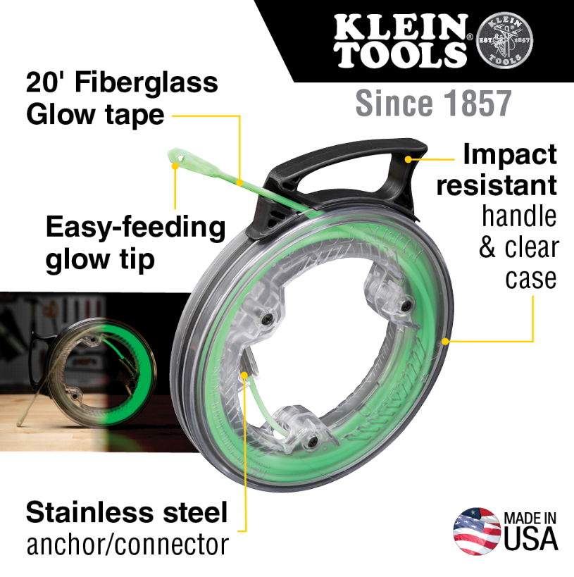 50550 Glow in the Dark Fish Tape, 20-Foot