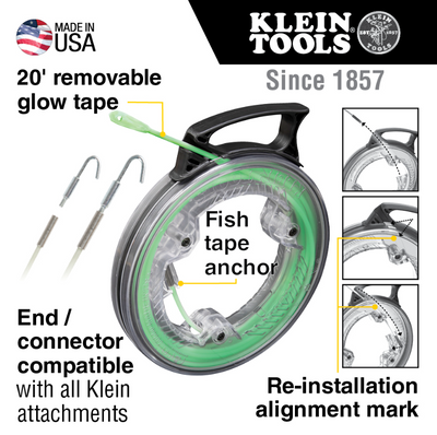 50550 Glow in the Dark Fish Tape, 20-Foot