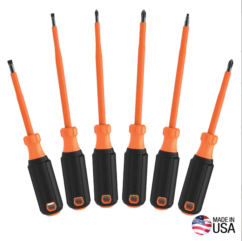 85076INS Screwdriver Set, 1000V Insulated, 6-Piece