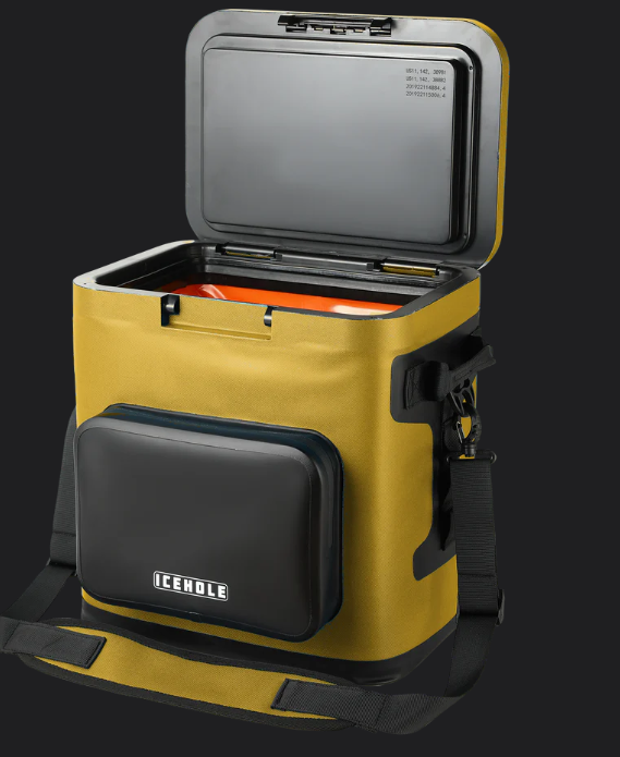 ICEHOLE H20- 20QT HYBRID II COOLER (COYOTE/ORANGE)