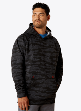 10062335 FR DURASTRETCH SMOKE HOODIE (BLACK JUNGLE CAMO)