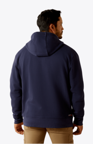 10062322 FR DuraStretch Heavyweight Fleece Full Zip Hoodie (NAVY)