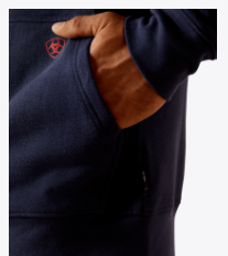 10062322 FR DuraStretch Heavyweight Fleece Full Zip Hoodie (NAVY)