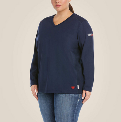 10022698 WMS FR AC LS TOP NAVY