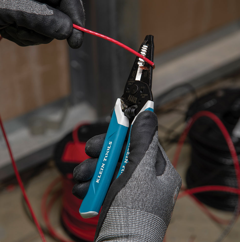 K11095 Klein-Kurve® Wire Stripper / Cutter, 8-20 AWG