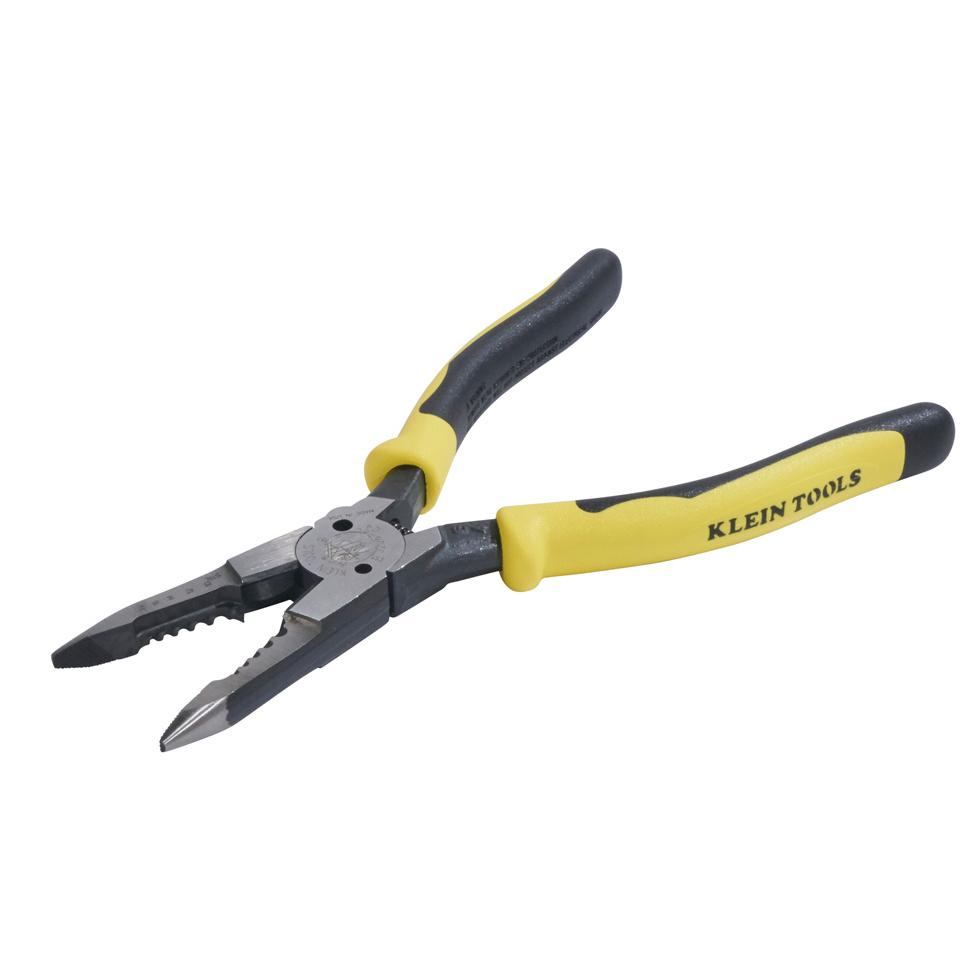 J206-8C - Pliers, All-Purpose Needle Nose, Spring Loaded, Cuts, Strips, 8.5-Inch
