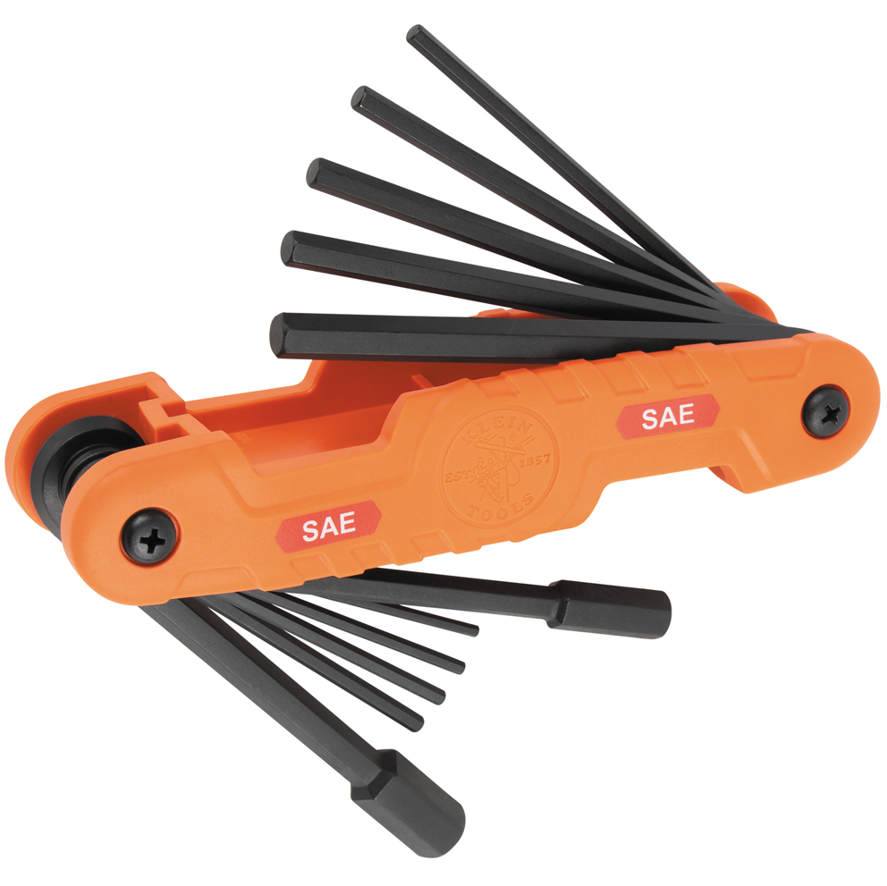 70550 - Pro Folding Hex Key Set, 11-Key, SAE Sizes