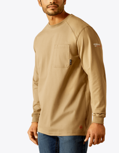 10053032-FR PIMA WORK SHIRT-FIELD KHAKI