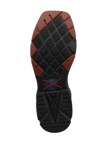 MXBNW11 12" WESTERN WORK BOOT LION & DARK OLIVE