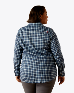 10054452- WMS FR ANGELES LS WOK SHRT MICRO CHECK