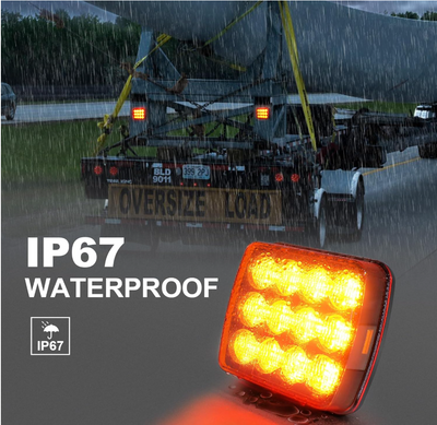 EMERGENCY LIGHTS ECE R65 AGW02A WIRELESS FLASHING LIGHTS