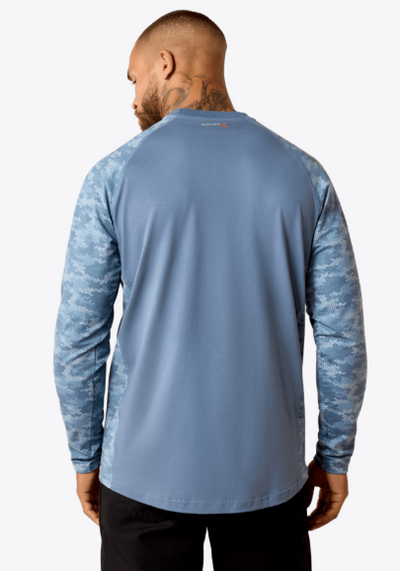 10071499 MNS FR AC STRETCH CAMO BASEBALL T-SHIRT