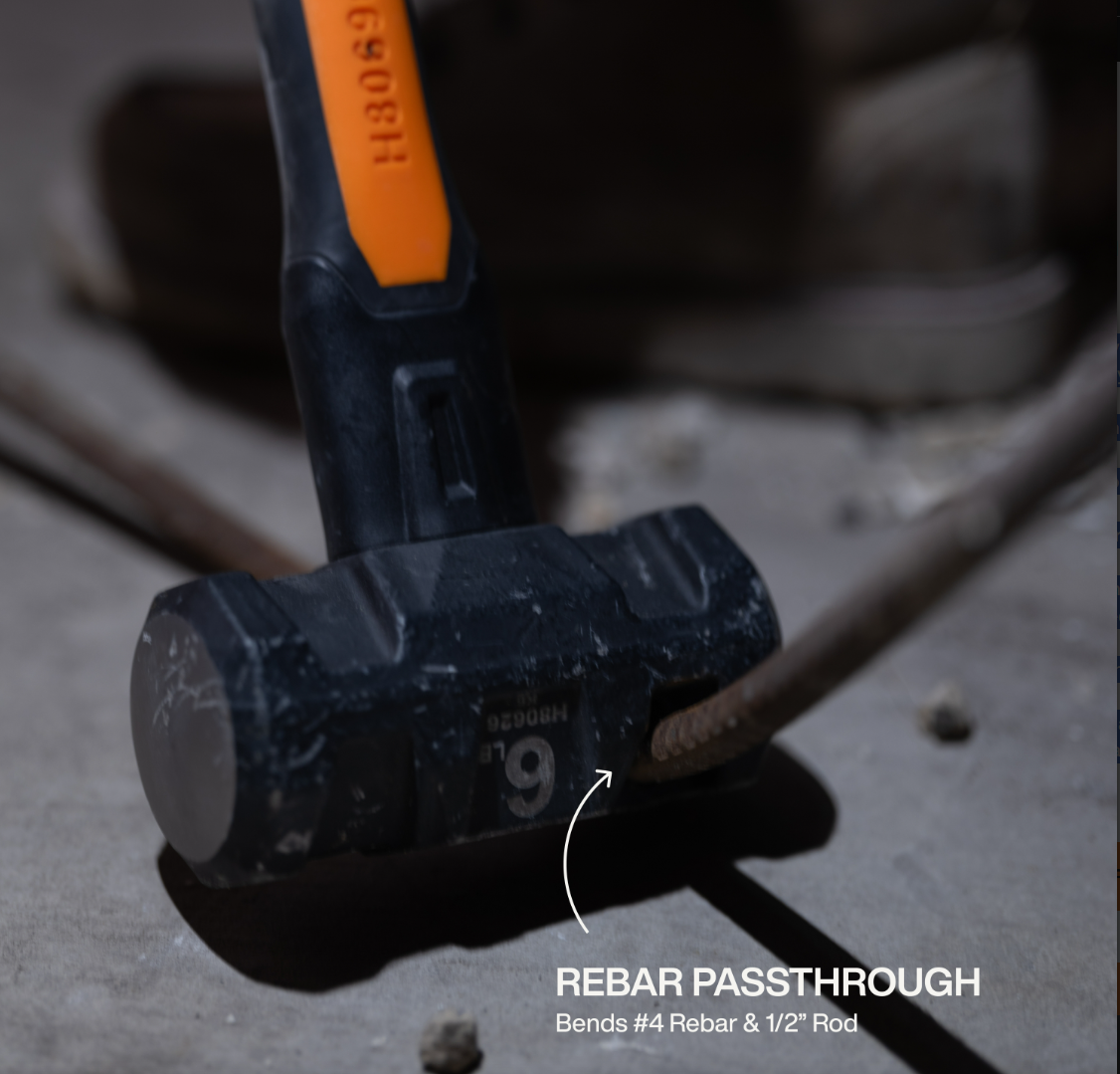 H80626 Fiberglass Handle Hammer, 6-Pound