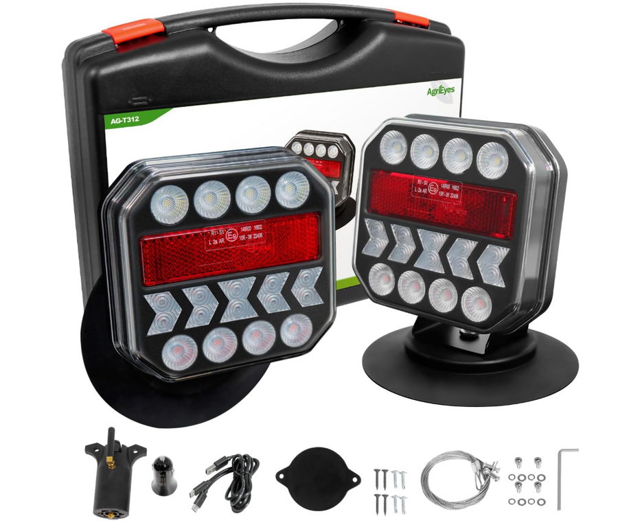 AG-T312 MAGNETIC WIRELESS TRAILER LIGHT KIT RoHS