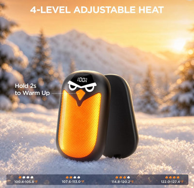 Hand Warmers Rechargeable 2 Pack with LED Display