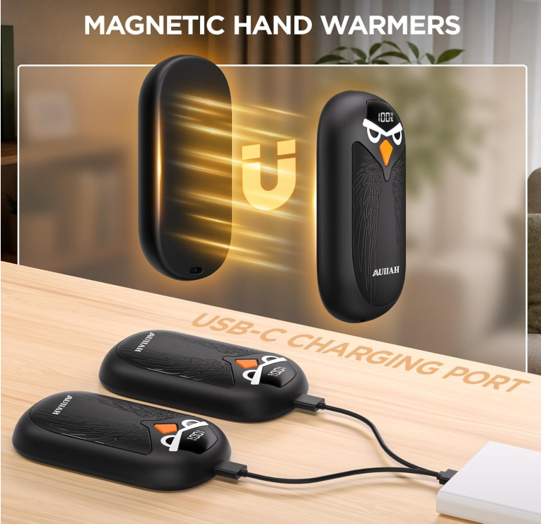 Hand Warmers Rechargeable 2 Pack with LED Display