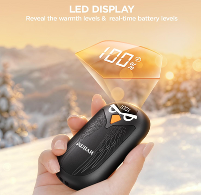 Hand Warmers Rechargeable 2 Pack with LED Display