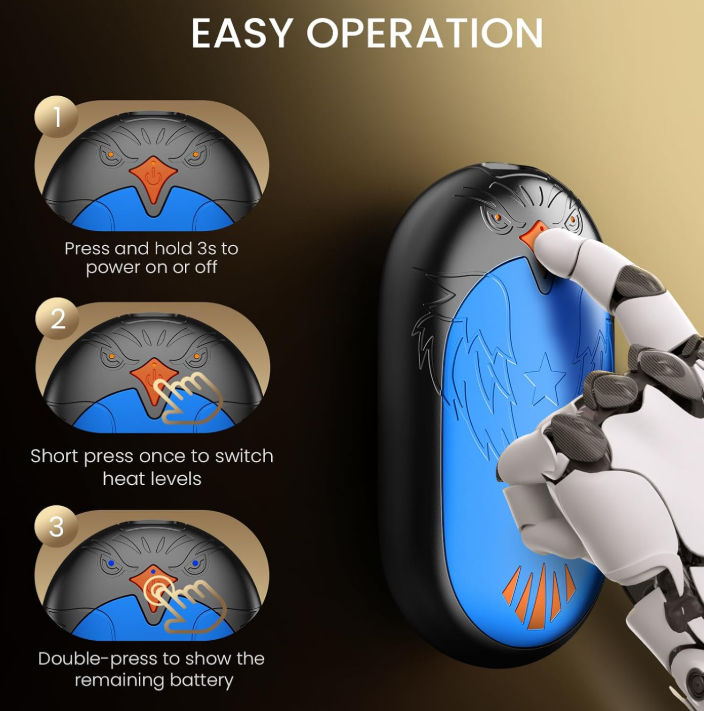Magnetic Hand Warmers Rechargeable 2 Pack