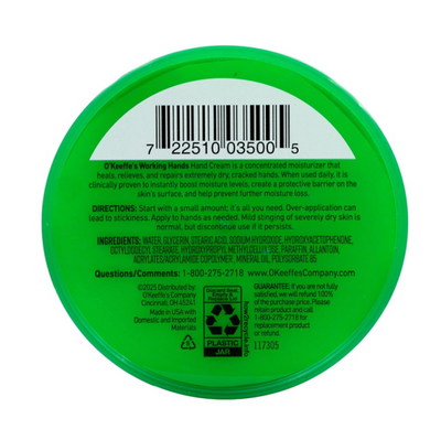 O'Keeffe's Working Hands Cream for Extreme Dryness, 3.4 oz